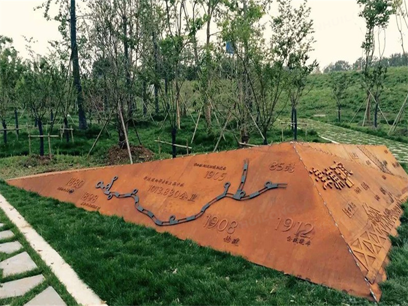 outdoor corten fence traders